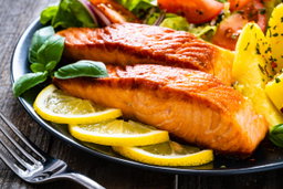 Grilled fish fillet 