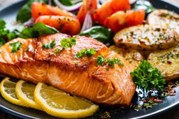 Grilled fish fillet 