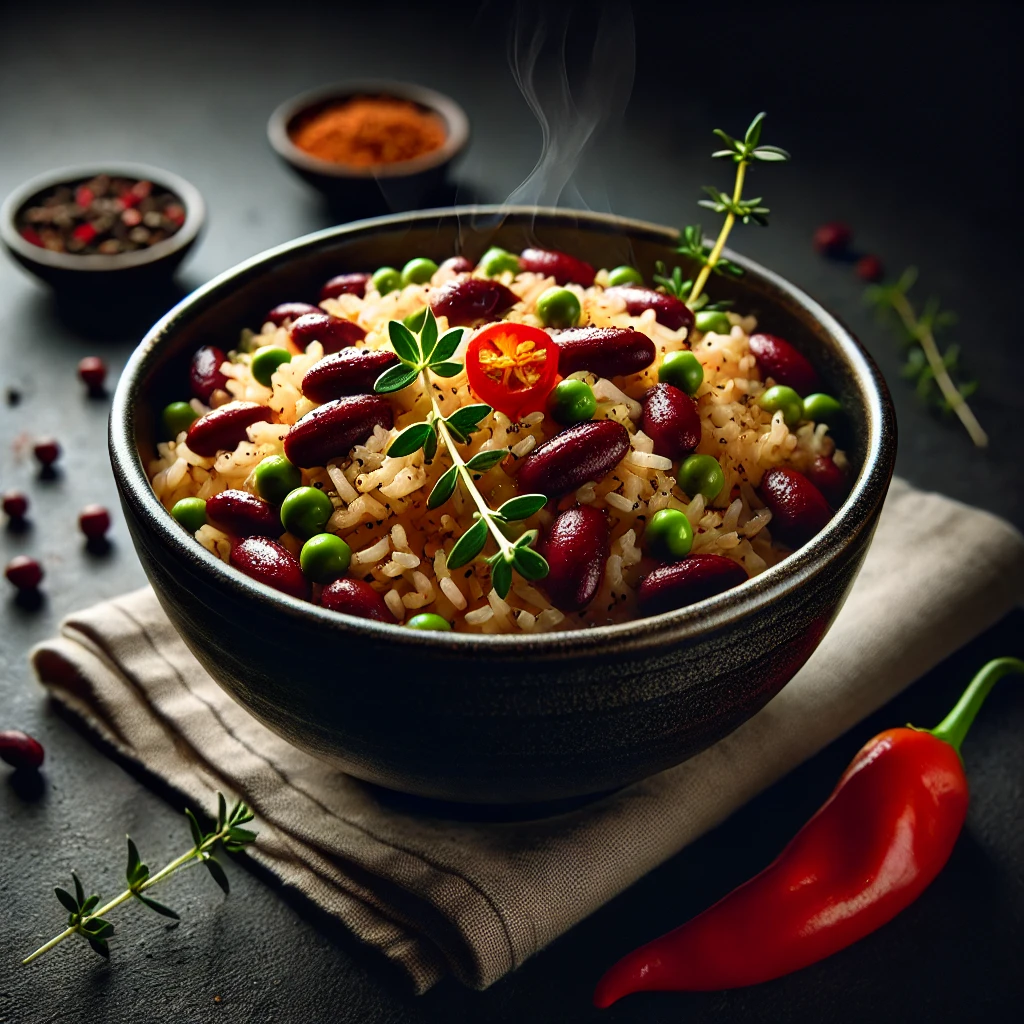 Coconut Rice And Peas