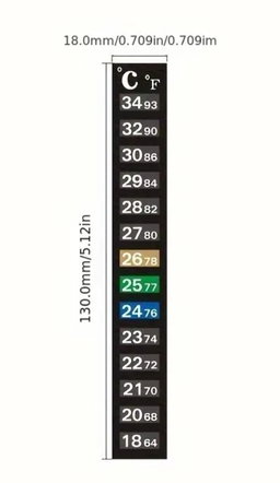 Stick on Thermometer