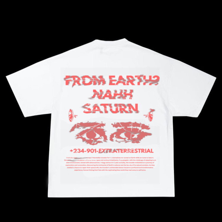 WHITE SATURN TEE_0