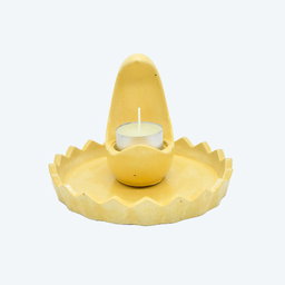 Lunar Glow Candle Stand with Tray