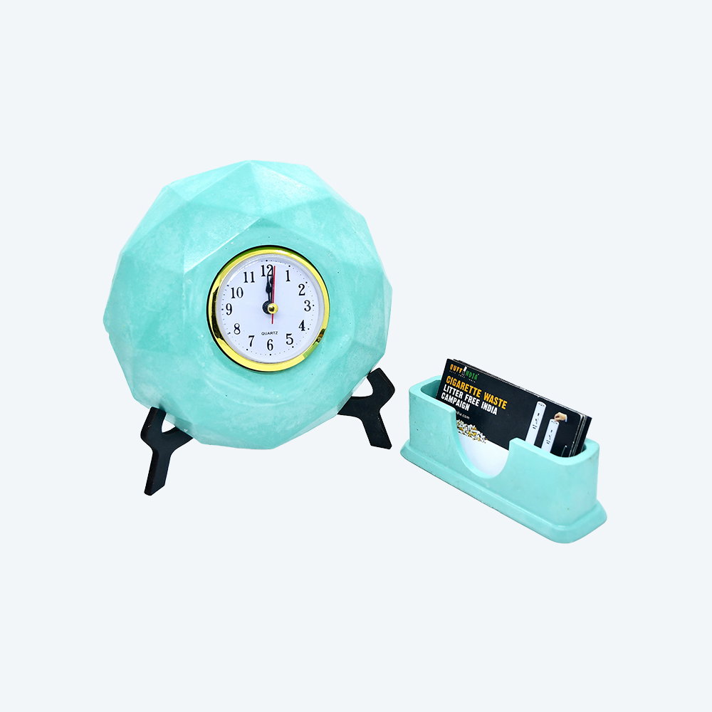 Green Timekeeper & Business Card Buddy_1
