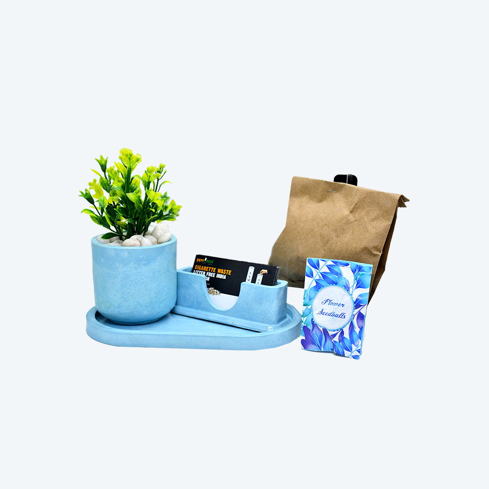 Flourish & Organize Kit [DIY Planter Kit (Oval) and Visiting Card Holder]_3