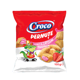 CROCO PERNUTE PILLOWS WITH STRAWBERRY 100G