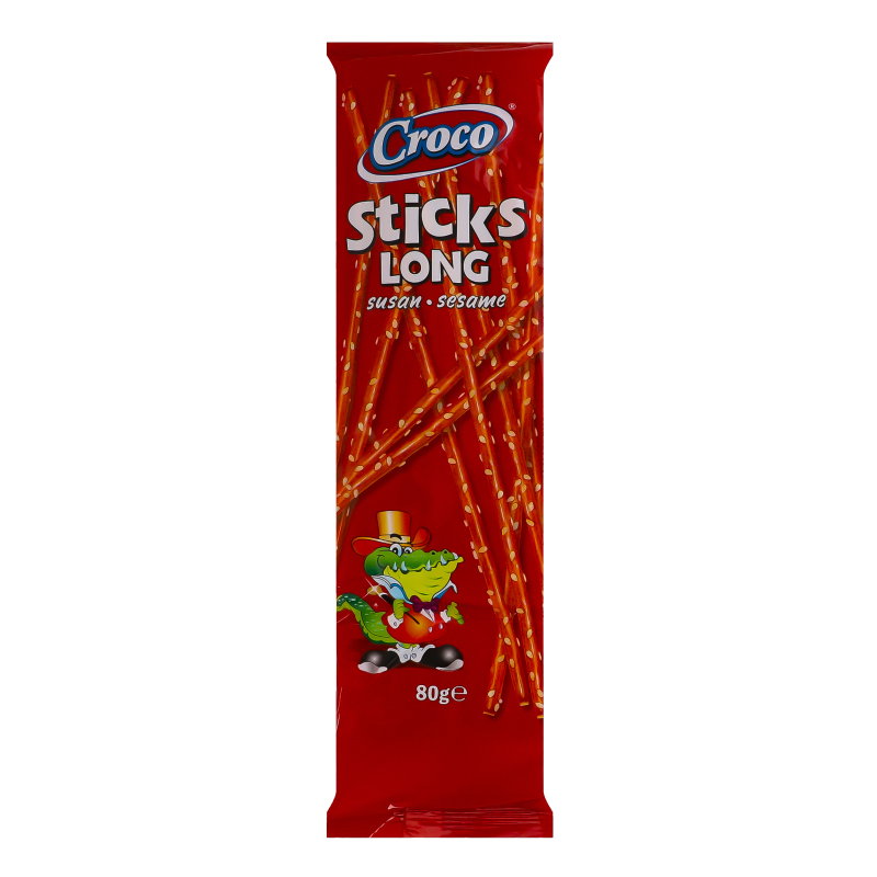 CROCO STICKS LONG SESAME 80G
