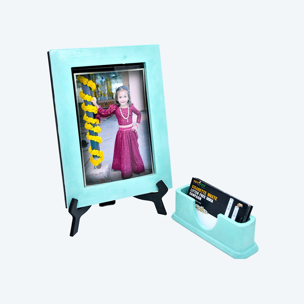 Memoir Desk Duo (Desk Photo Frame and Visiting Card Holder)_3