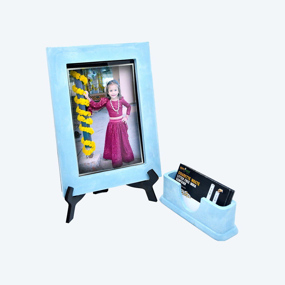 Memoir Desk Duo (Desk Photo Frame and Visiting Card Holder)_1