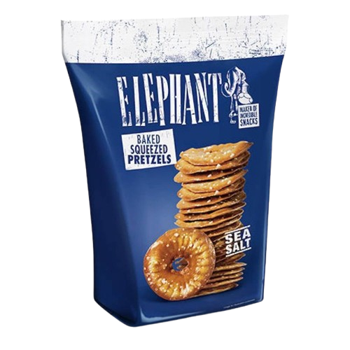 ELEPHANT PRETZELS SEA SALT 80G