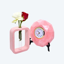 Green Time Harmony (Desk Clock & Testtube Planter)