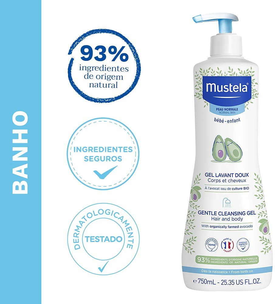 Gel lavant mustela 750 ml
