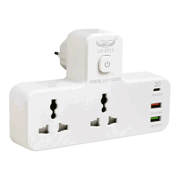 Tomadas de Extensão Dupla + 2 usb + 1 typc