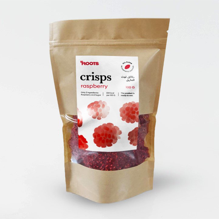 Roots Raspberry Crisps 100g