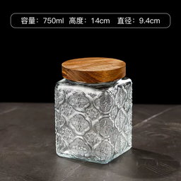 GLASS COOKIE JAR