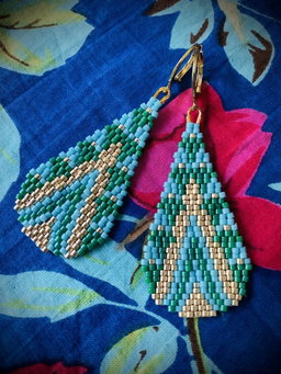 Peacock Earrings 