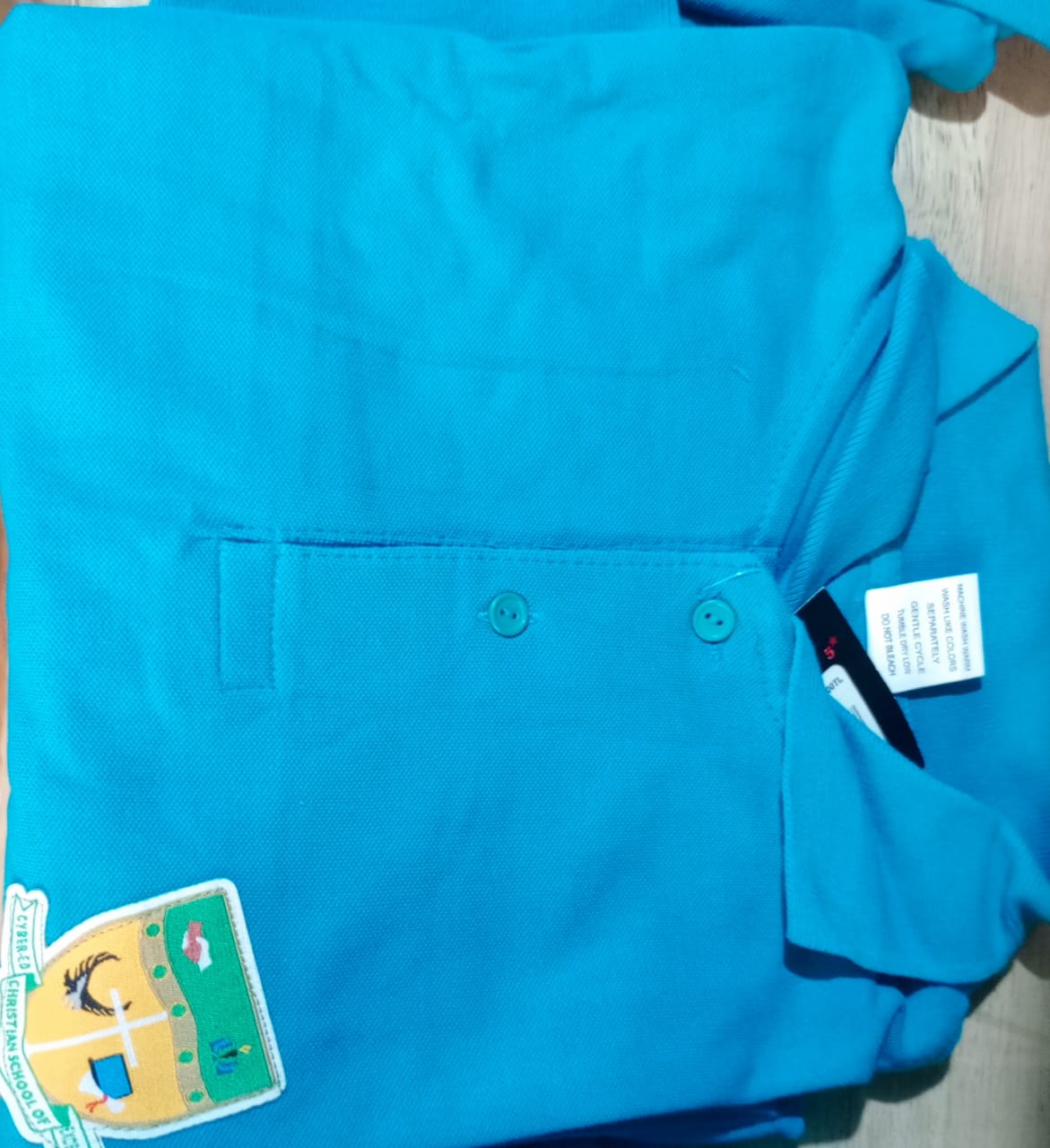 Teal polo _0