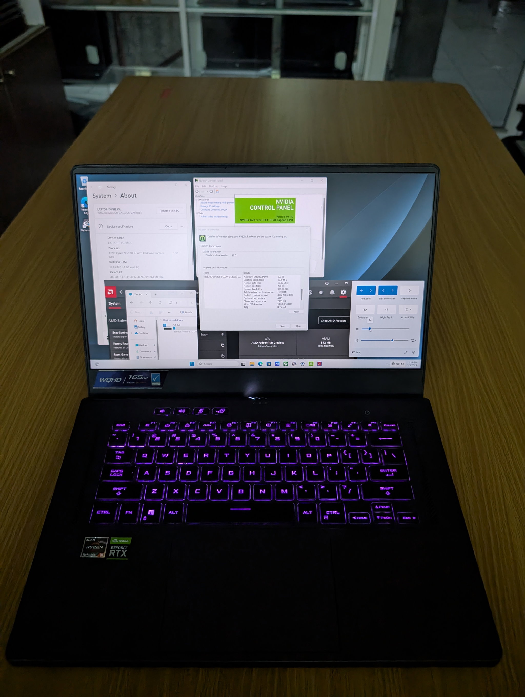 ASUS ROG Zephyrus G15 RTX 3070_9