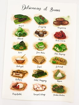 Hand-Painted Food Illustration
