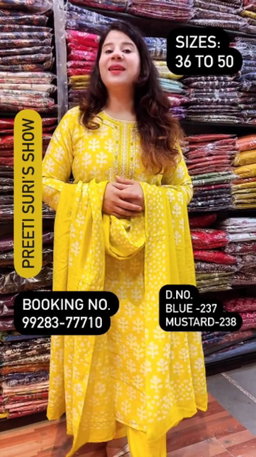 Mustard Yellow 3 Piece Suit D.No.238