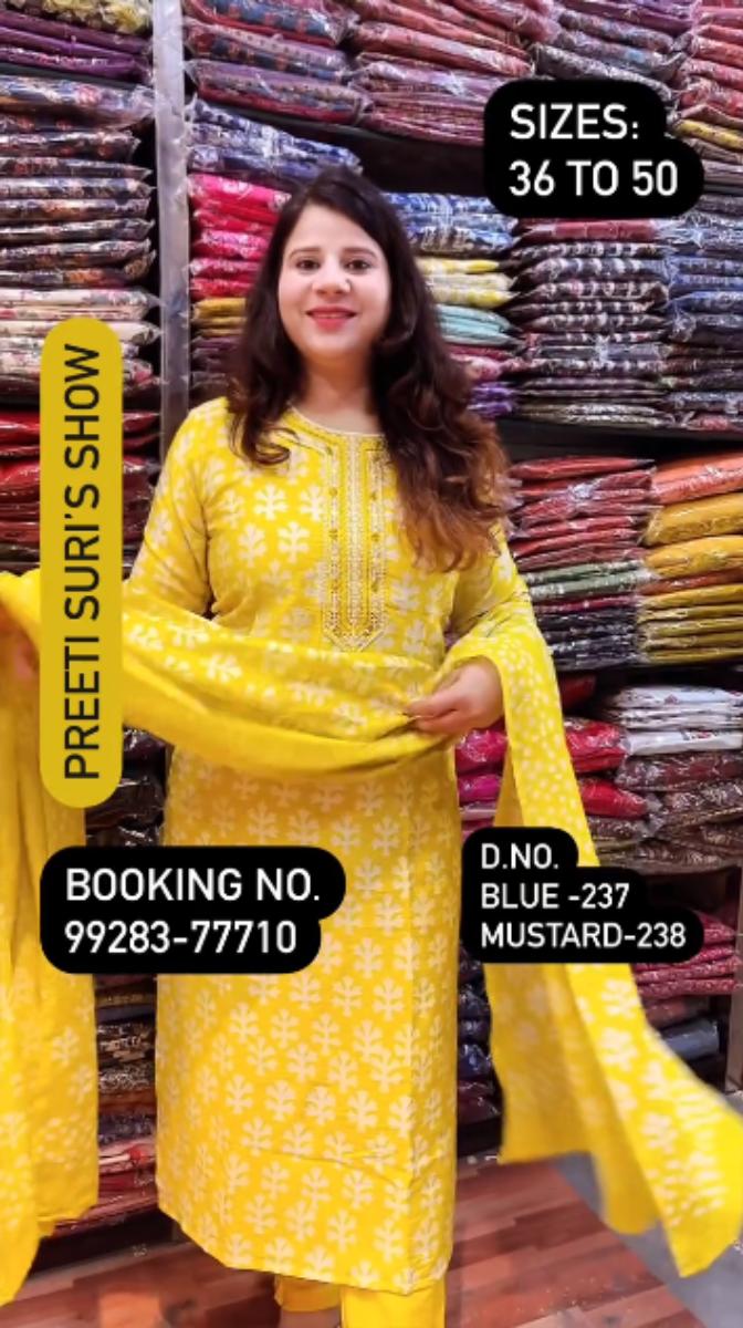 Mustard Yellow 3 Piece Suit D.No.238_2