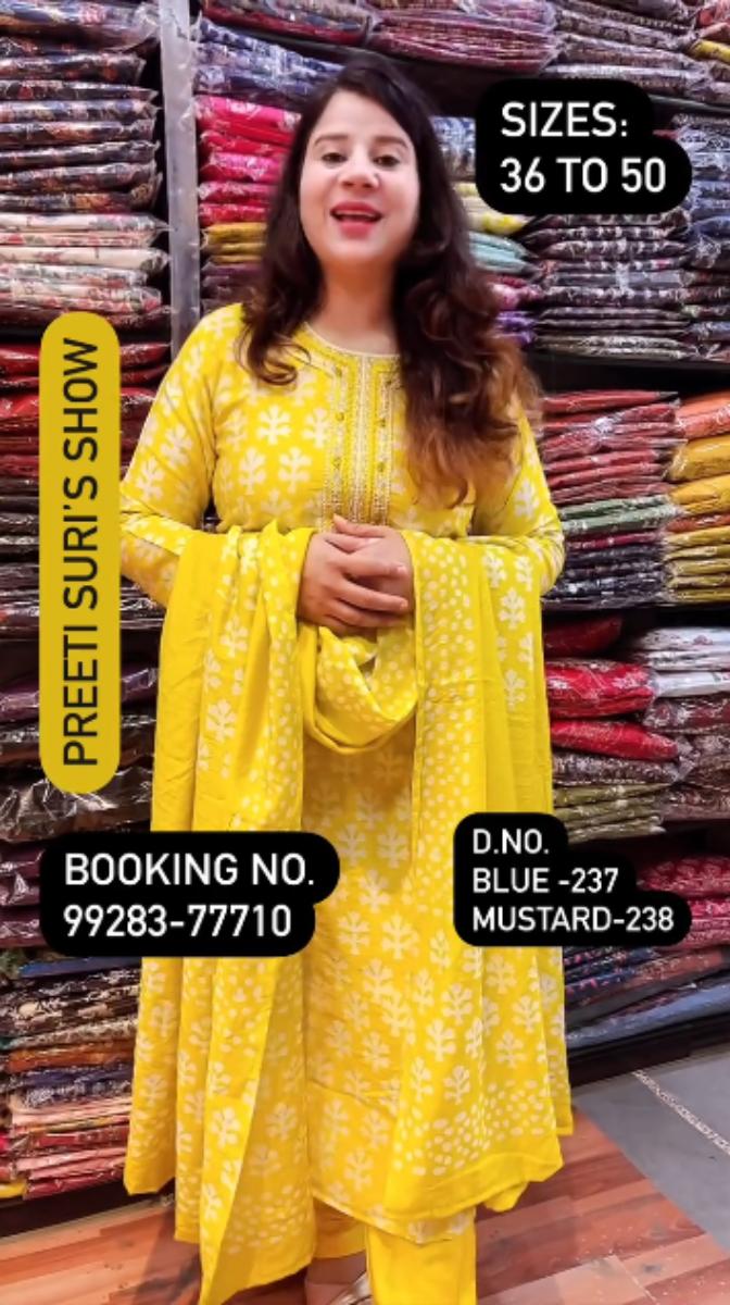 Mustard Yellow 3 Piece Suit D.No.238