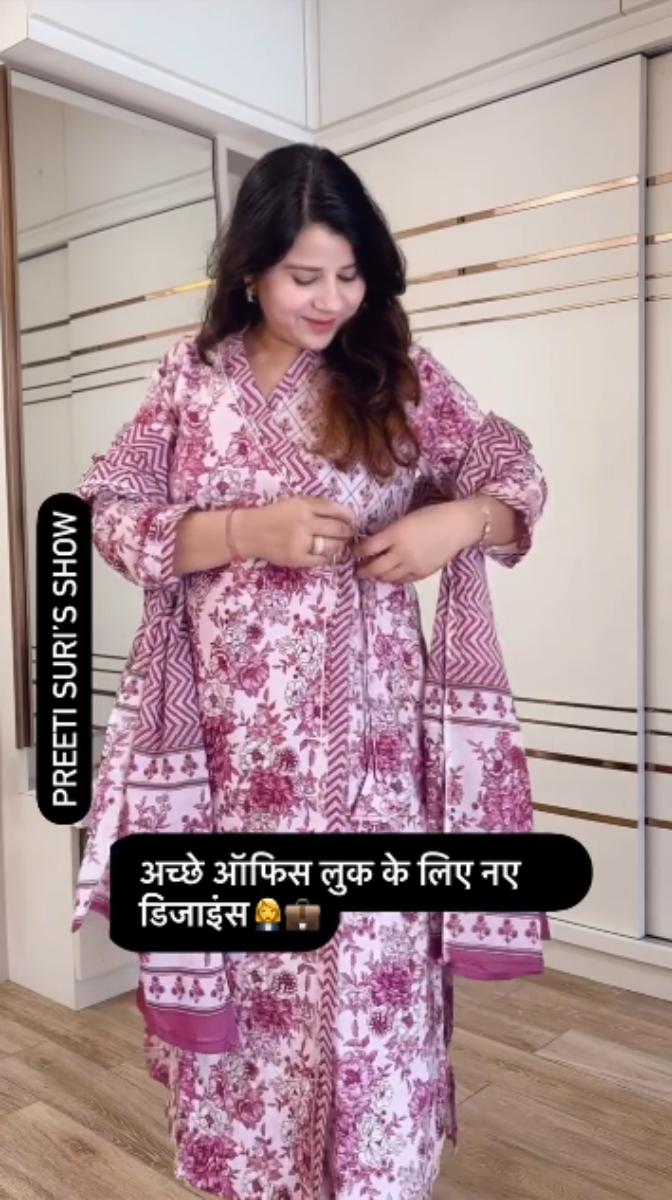 Pink Angrakha 3 pcs set D.No.552_1