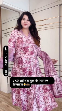 Pink Angrakha 3 pcs set D.No.552