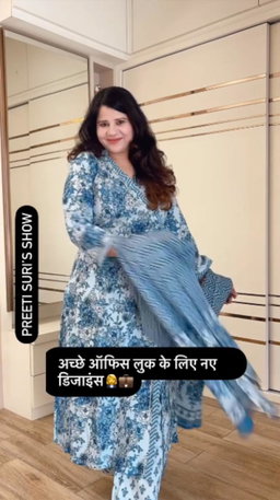 Blue Angrakha 3 pcs set D.No.551