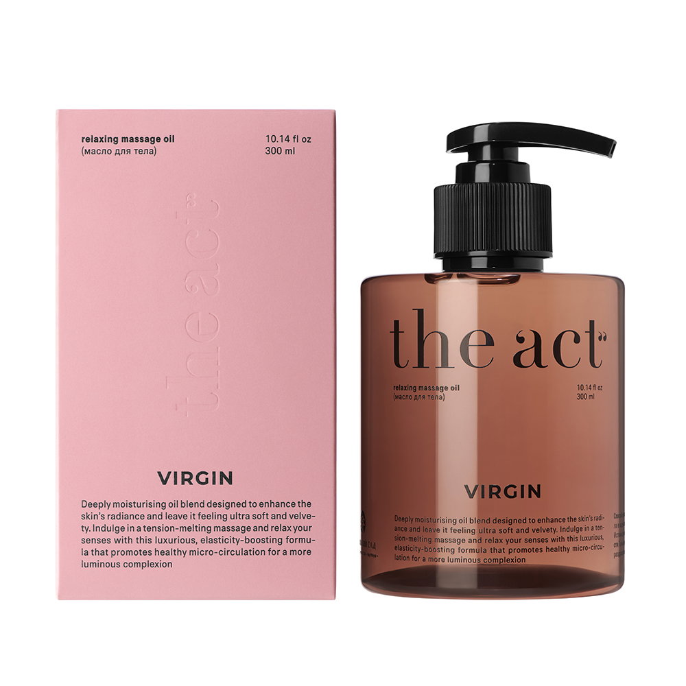 The Act Relaxing Massage Body Oil Virgin 440g