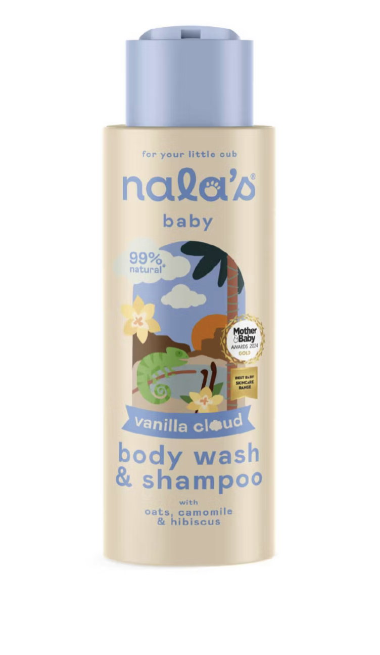 Nala’s Baby Vanilla Cloud Body Wash & Shampoo 400ml_0