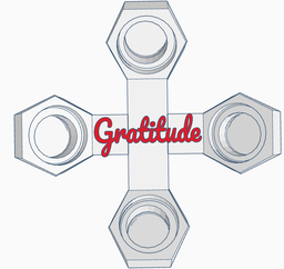 GRATITUDE QUAD SPINNER (Single or Multicolor)