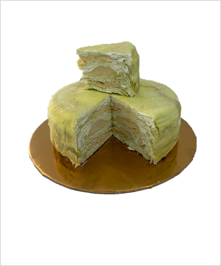 8. Pandan Leaf Musang King Durian Crepe Cake 🎂 斑斓叶猫山王榴莲千层蛋糕_0