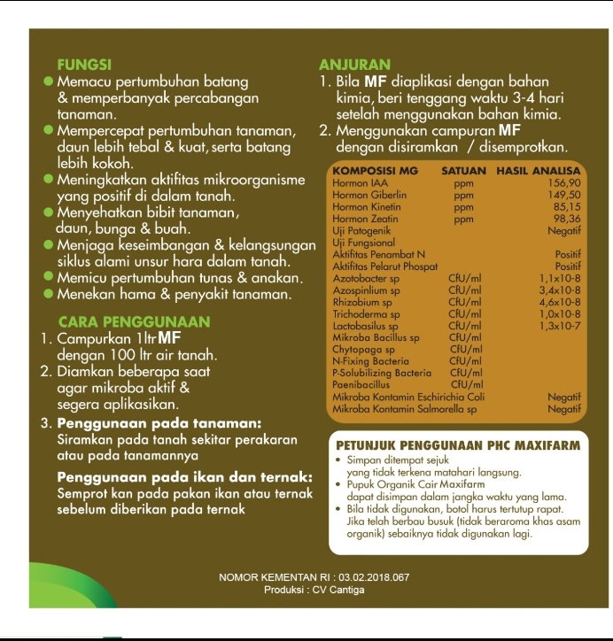 Pupuk hayati maxifarm 1 Liter_2