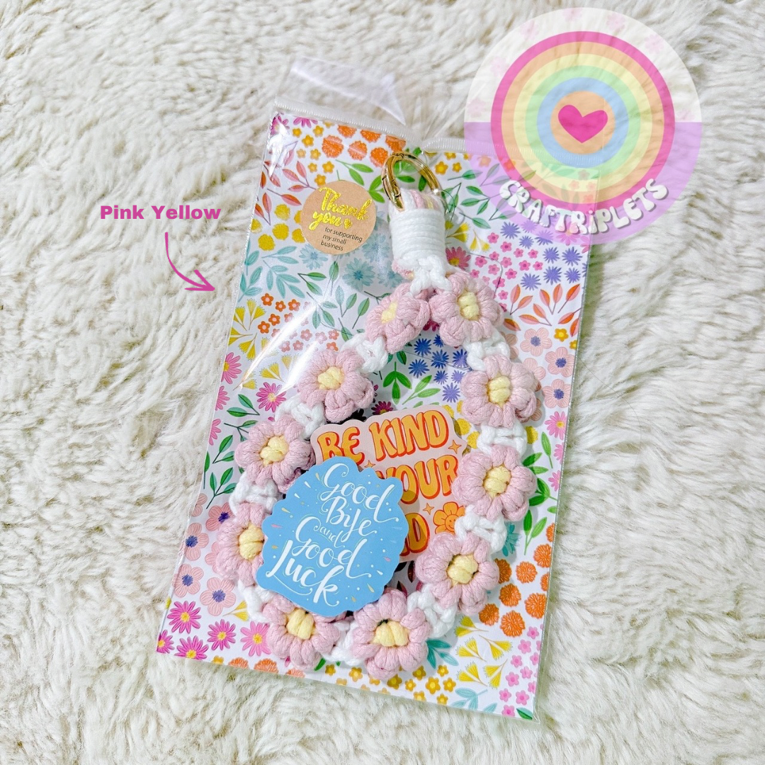 Daisy Boho Phone Strap