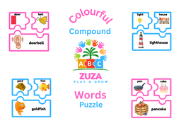 🌈 Colourful Compound Words Puzzle – Learn, Play & Grow! 🧩✨