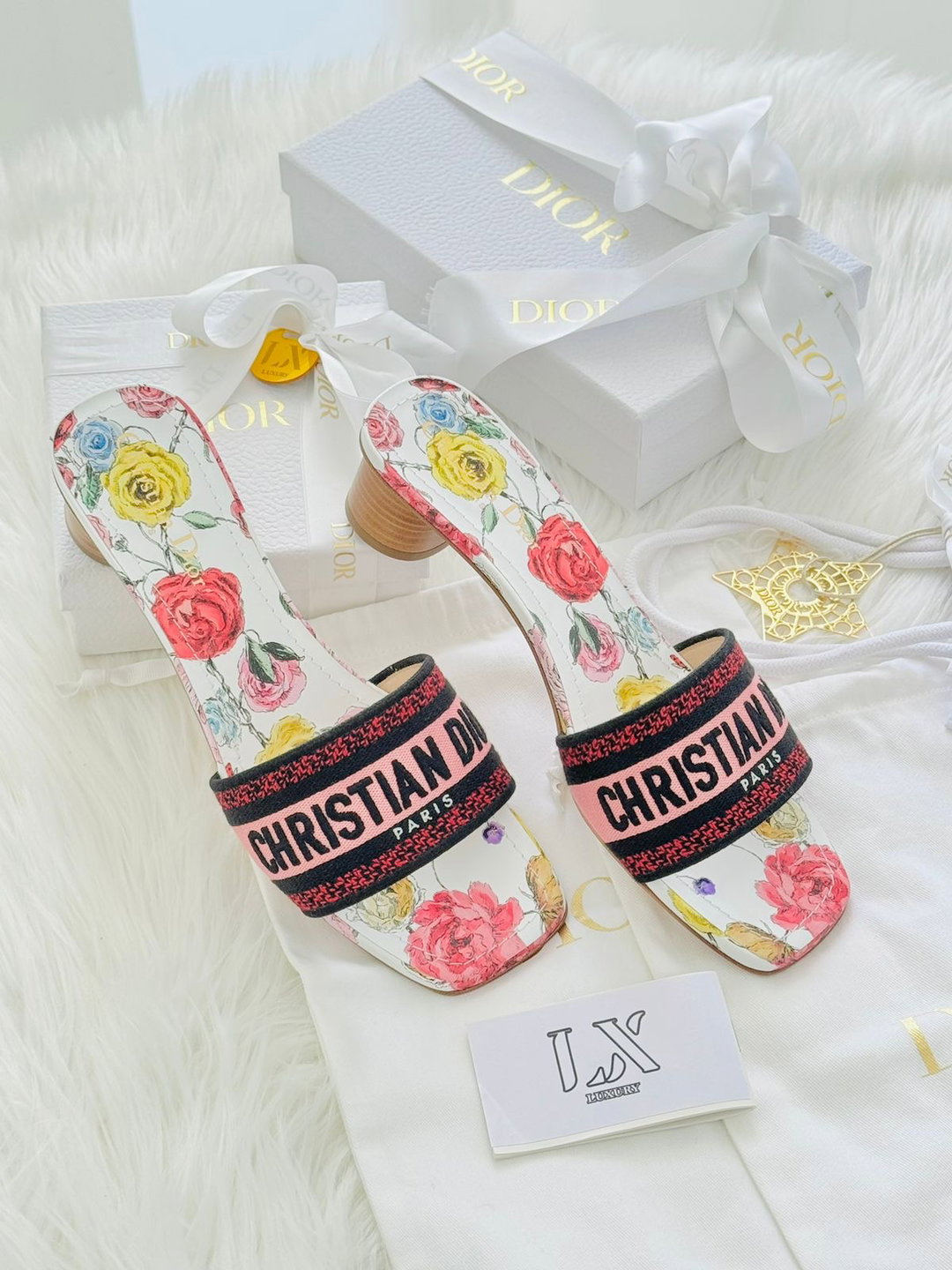 Chinelos dway dior - c/ salto