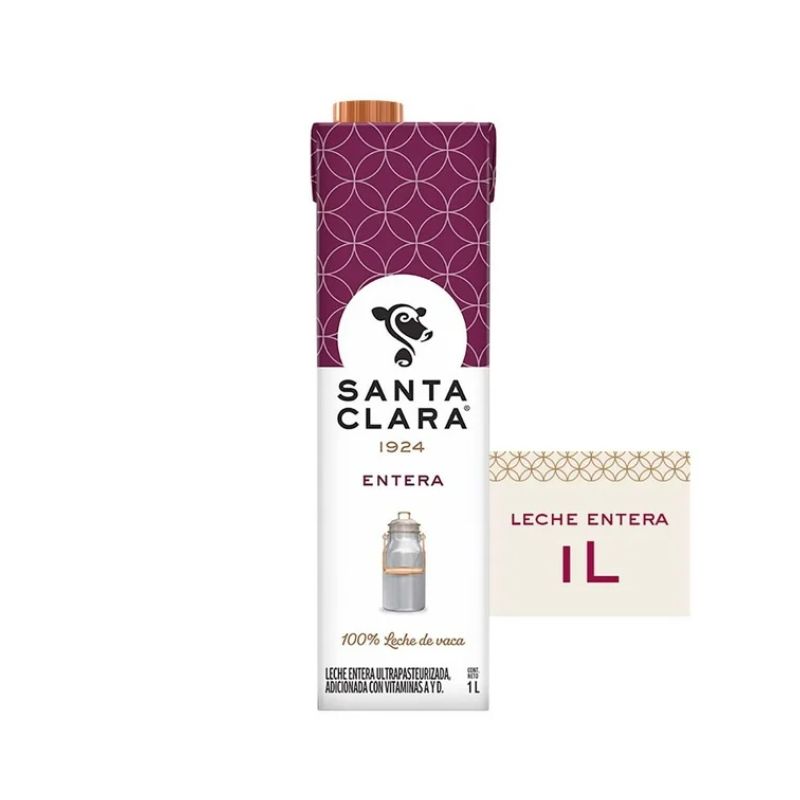 Leche Santa Clara Entera 1 L