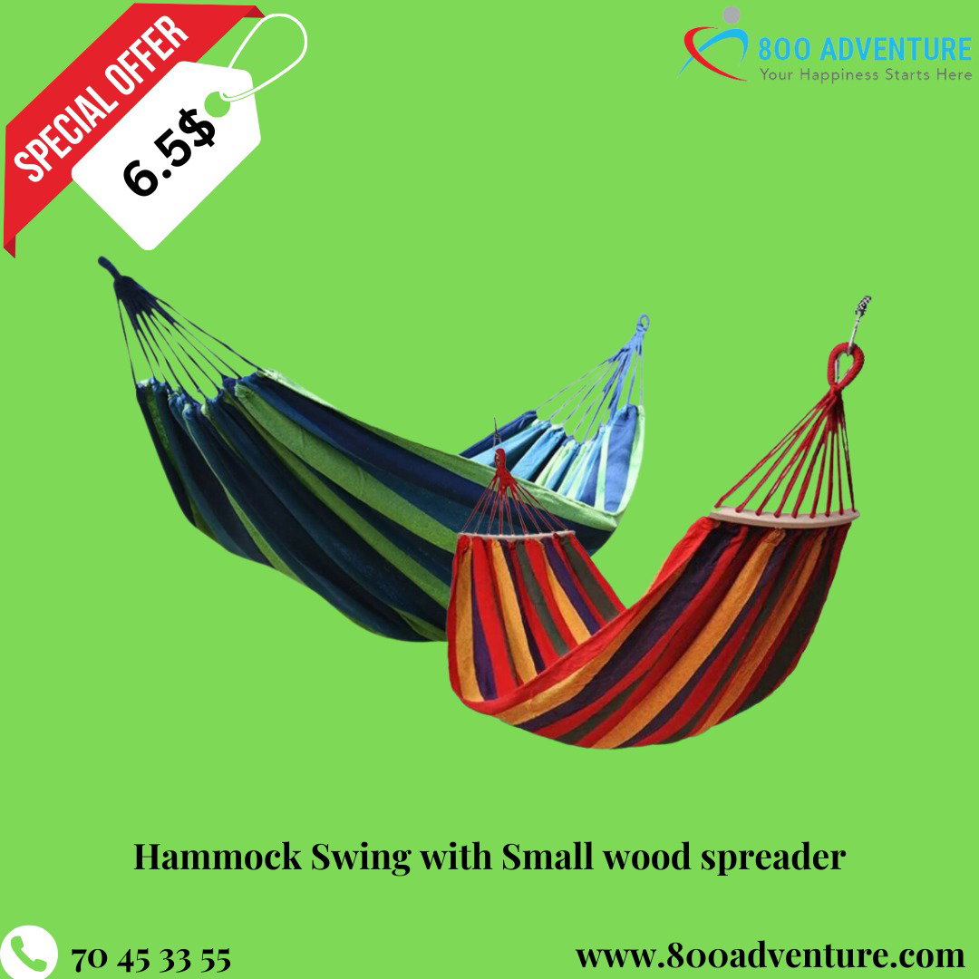 Hammock Swing with Small wood spreader