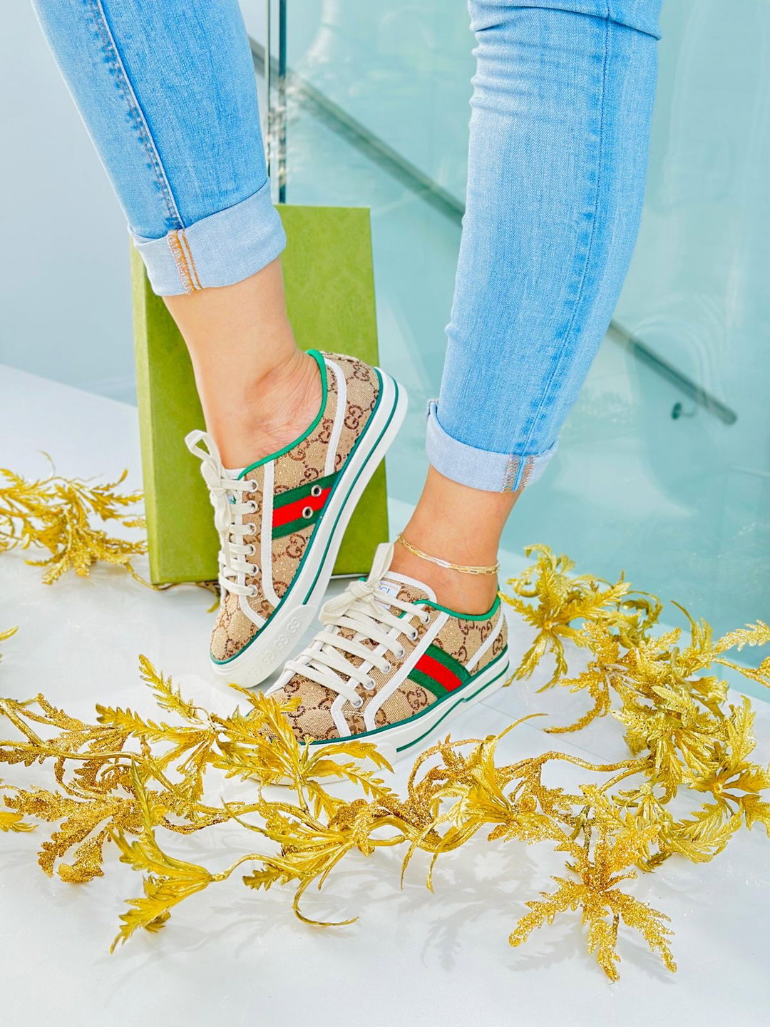 🤍Pre-Loved - Sapatilhas Gucci ace
