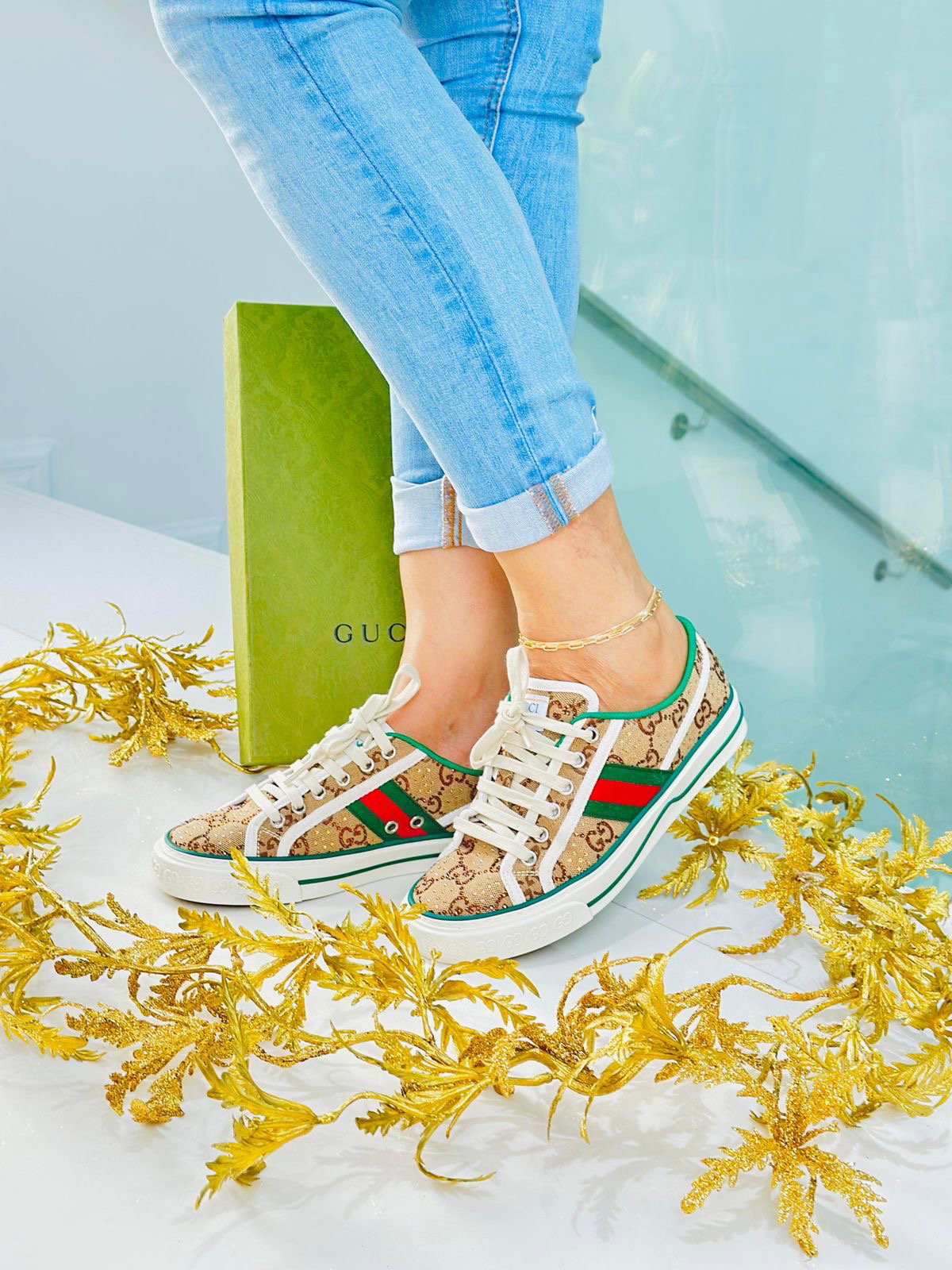 🤍Pre-Loved - Sapatilhas Gucci ace _1