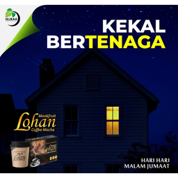 Hijrah Coffee Malam Jumaat Monkfruit Lohan 10 Sachets x 22 gram rm55