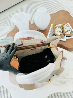 Bolsa Versace raffia - tote 