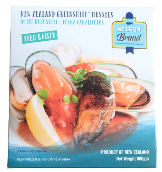 🦪 New Zealand Greenshell™ Mussels (Half Shell, Farm Raised) 🦪