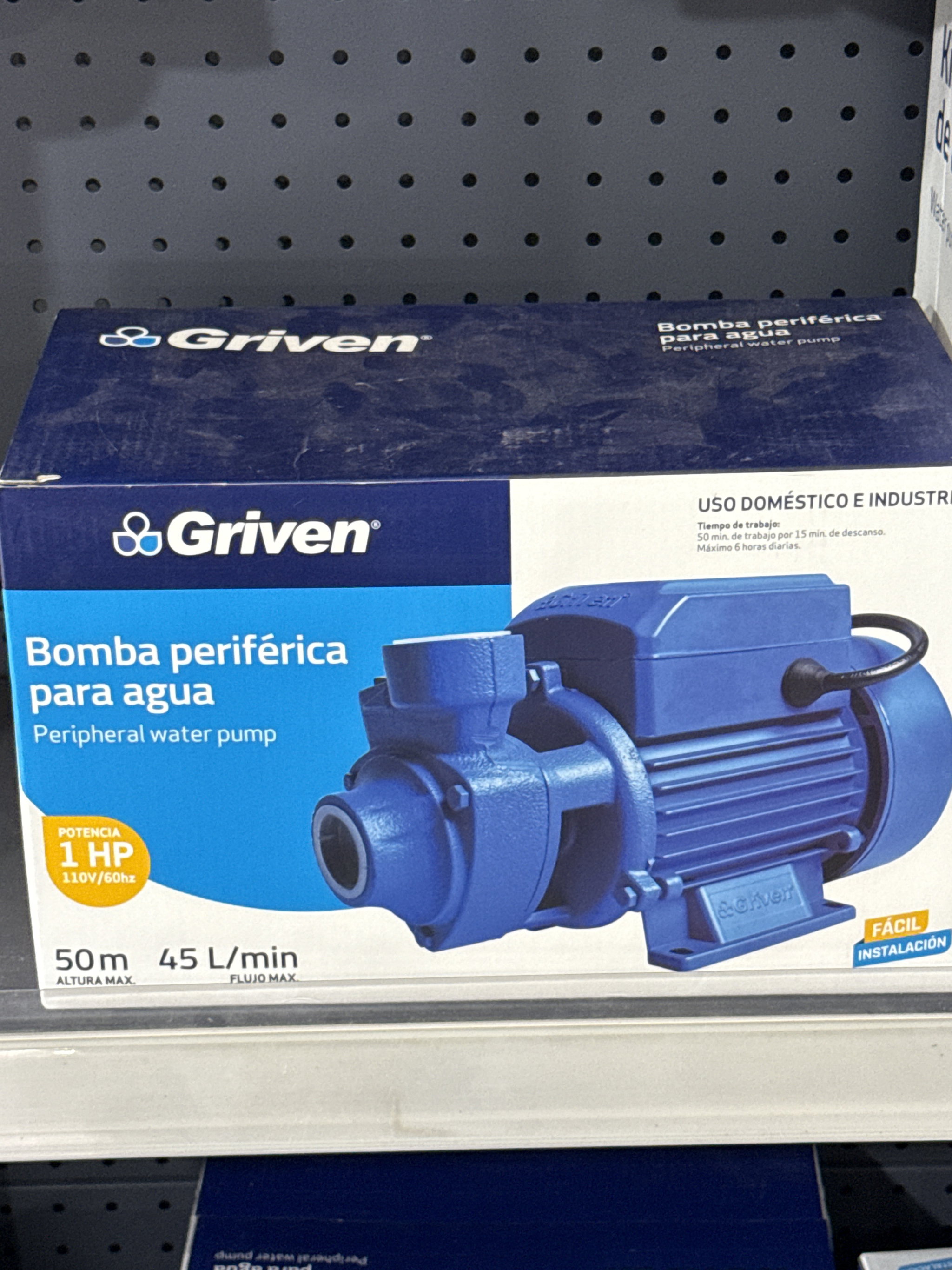 BOMBA DE AGUA PERIFÉRICA GRIVEN 1HP 50M_1