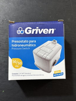 PRESOSTATO PARA HIDRONEUMÁTICO GRIVEN 30/50PSI