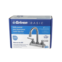 GRIFO CENTRAL PARA LAVAMANOS CUELLO TIPO BAR GRIVEN 4" 10.16CM