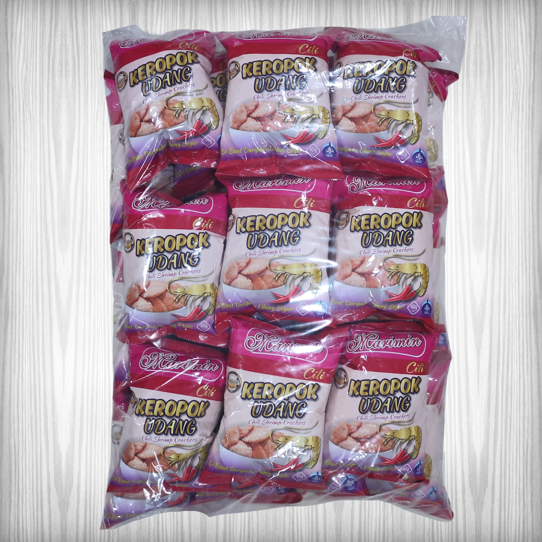 RTE 1 Bag Chili Prawn Crackers 40G with 30PCS