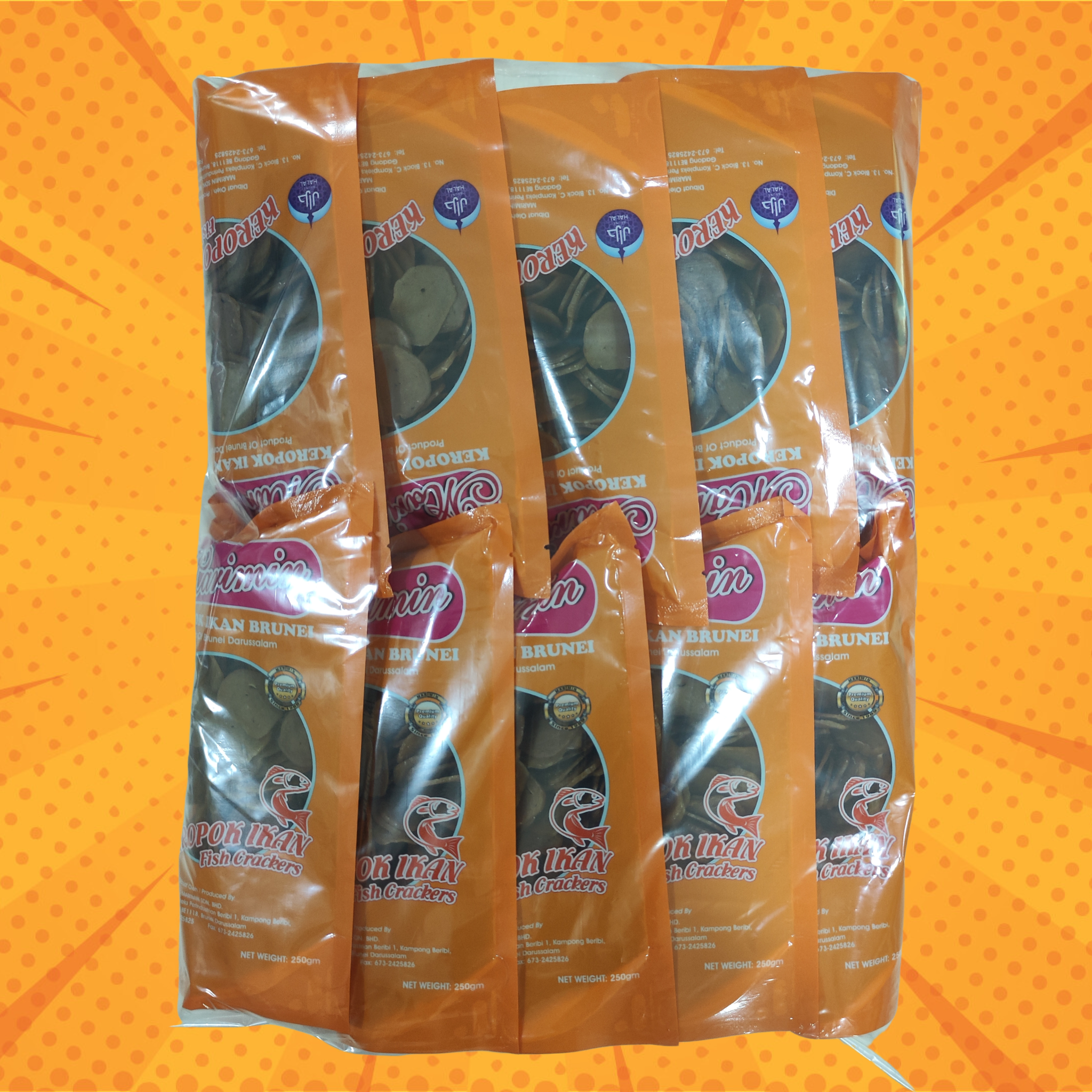 RTF  1bag Fish Crackers 250G with 10PCS_0