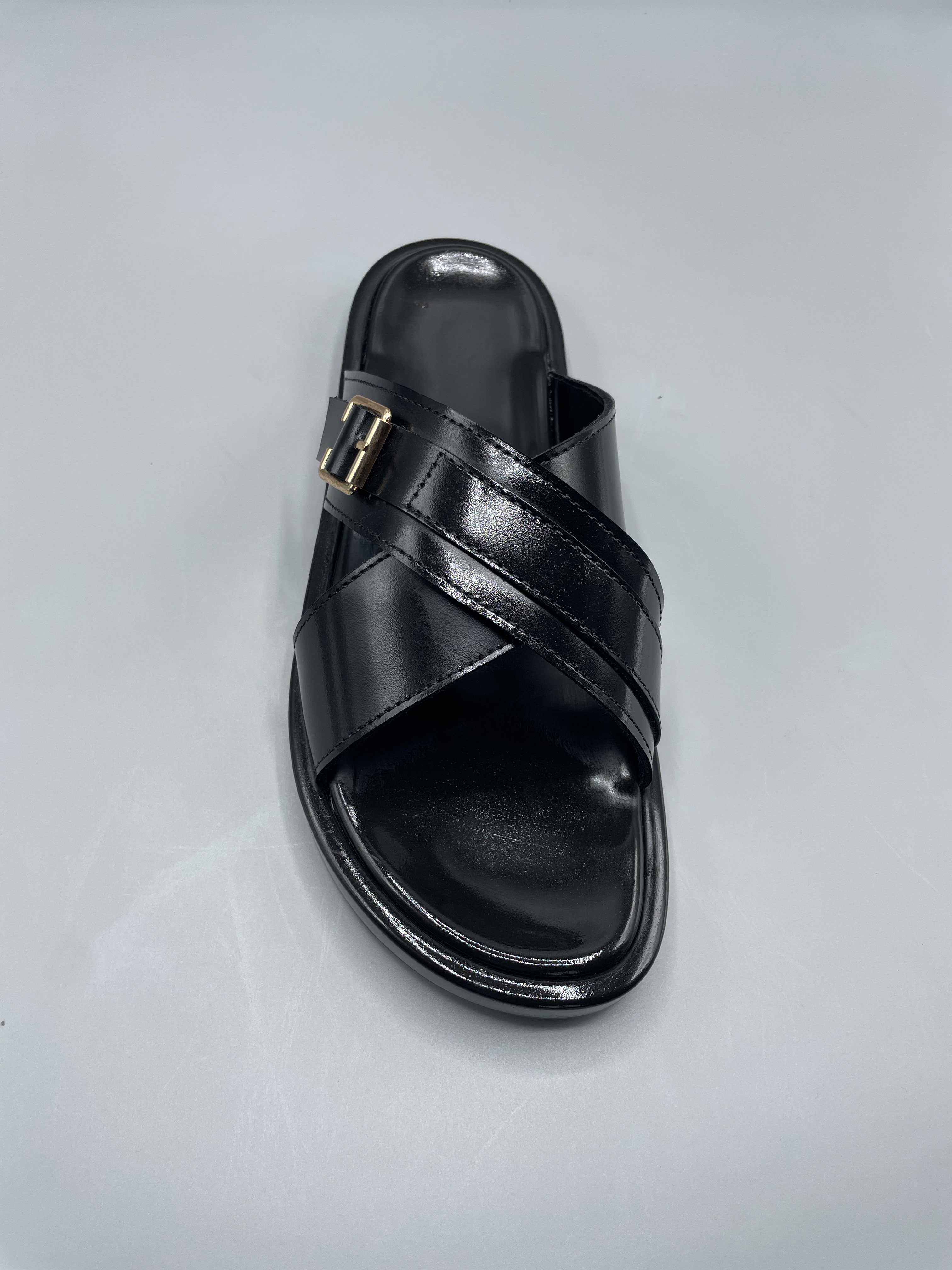 Mens Leather Slides _4
