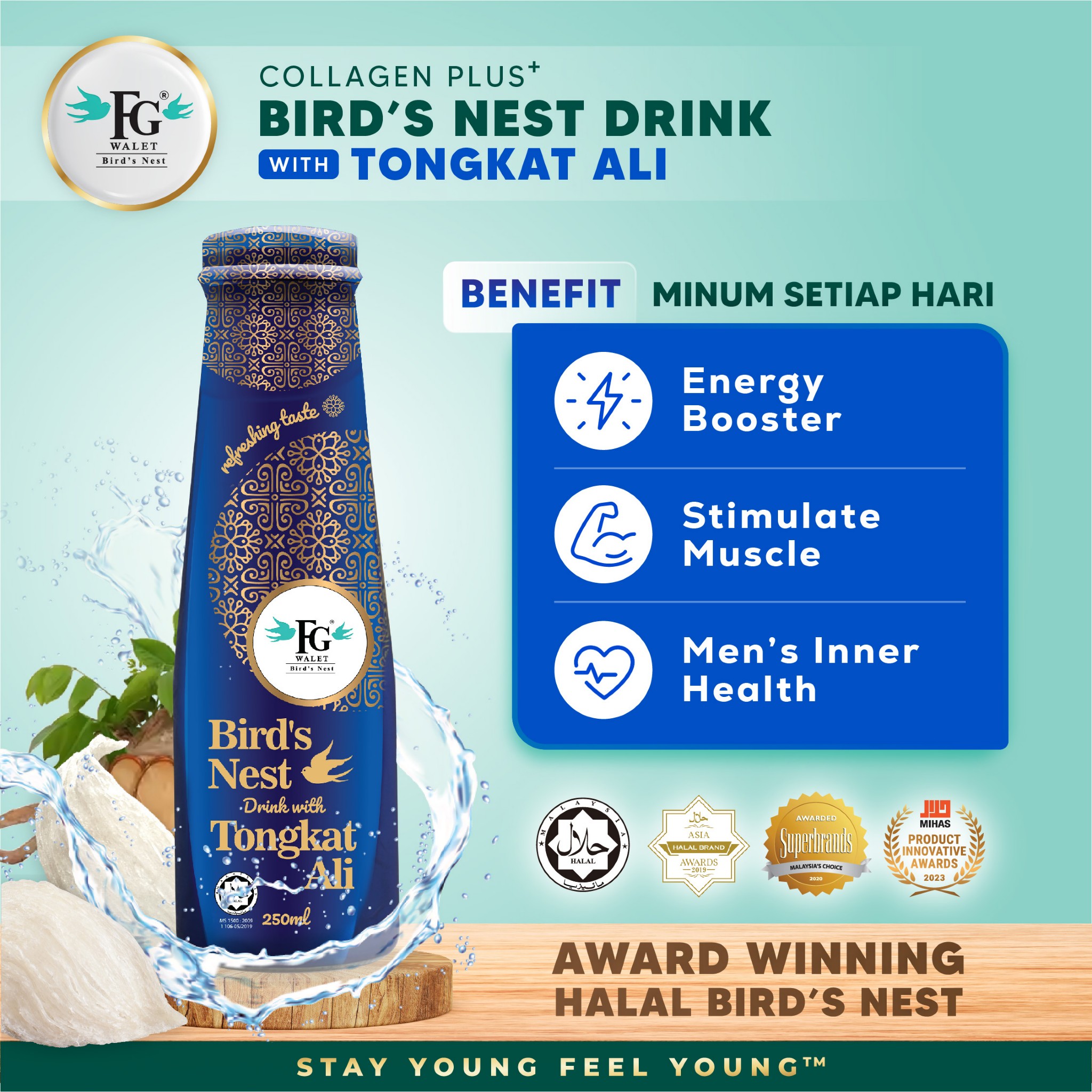 Collagen Plus Bird's Nest Drink (Tongkat Ali)
